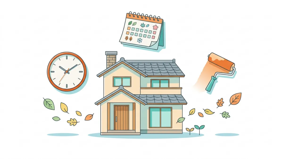 外壁塗装は何年に一度が目安？塗料別の耐用年数と劣化サイン