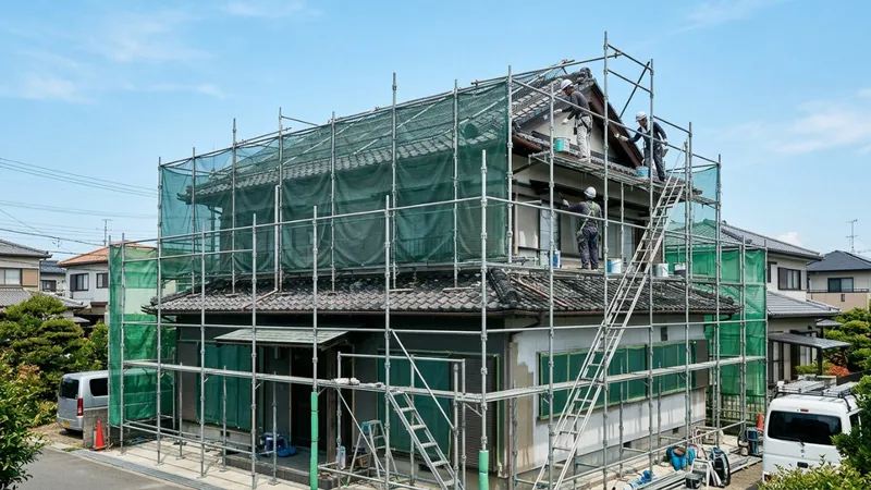 屋根と外壁の塗装セット相場｜50坪の費用と同時施工のメリット